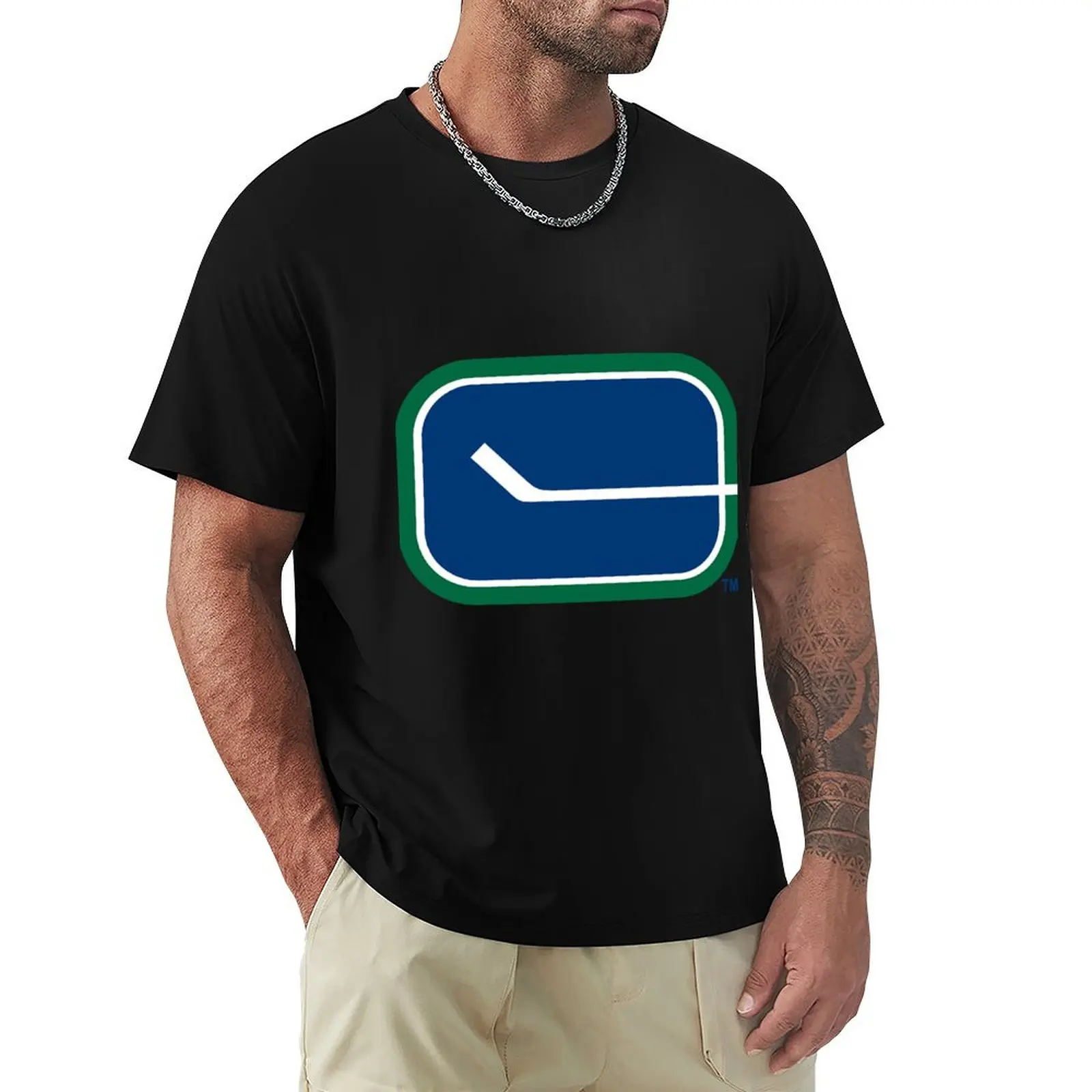 

Vancouver hockey T-Shirt Abstract Pattern Print Top