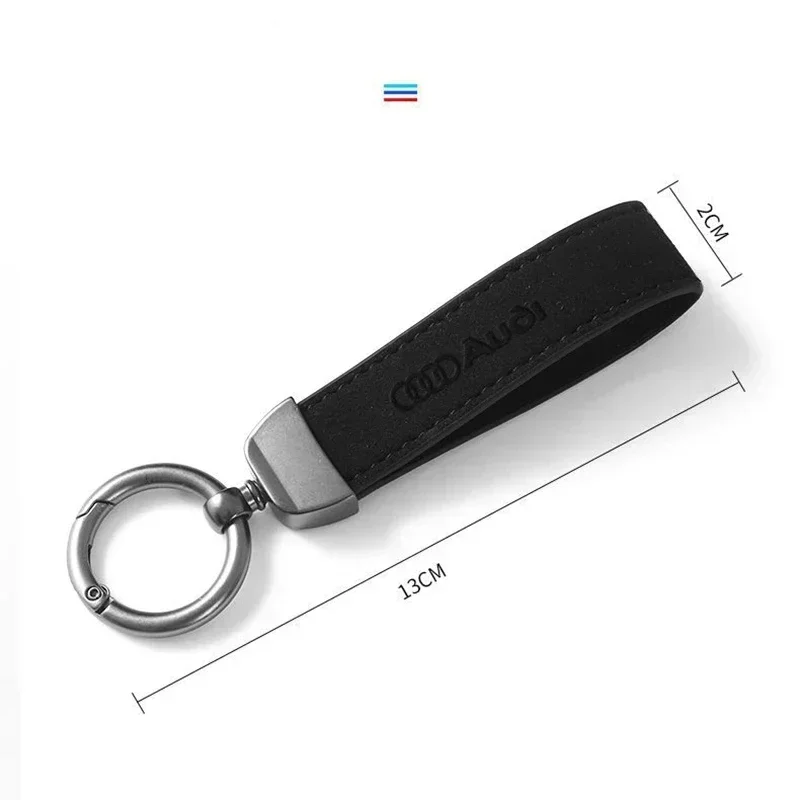 Car Keyring Leather Keychain Pendant Key Holder for Audi RS A5 A3 A4L A6L A7 A8 Q2L Q3 Q5 Q7 S4 S5 S6 S7 S8 RS5 RS6 RS7 R8