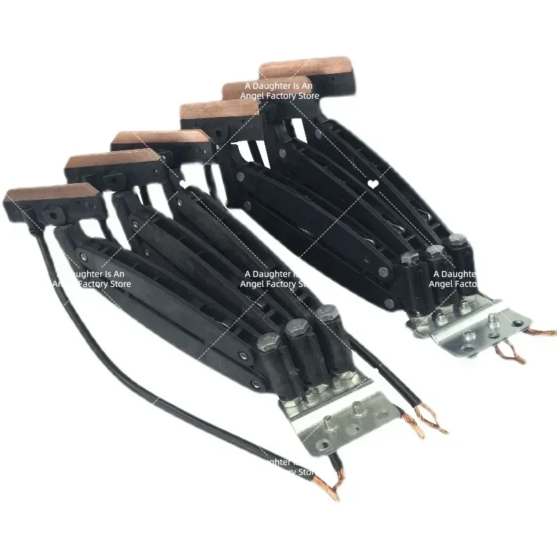 Seamless Trolley Line Current Collector 30A 60A 100A 3P 4P 3‑level 4‑level Conductive Track Carbon Brush For Overhead Crane