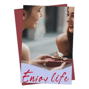 1張客製化個人化照片賀卡,為婚禮、生日、週年紀念派對邀請函和感謝卡留下美好回憶 10 最佳銷售 客製化卡片 - №6