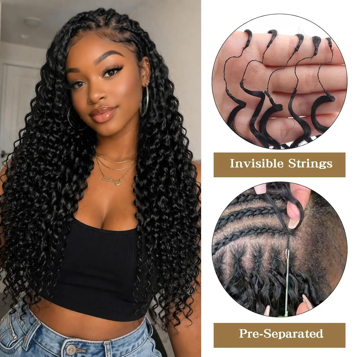 Burmese Curly Crochet Human Hair 360g Machine Feather Crochet Human Hair Burmese Curly Hair Bundles Miracle Knots Hair Extension