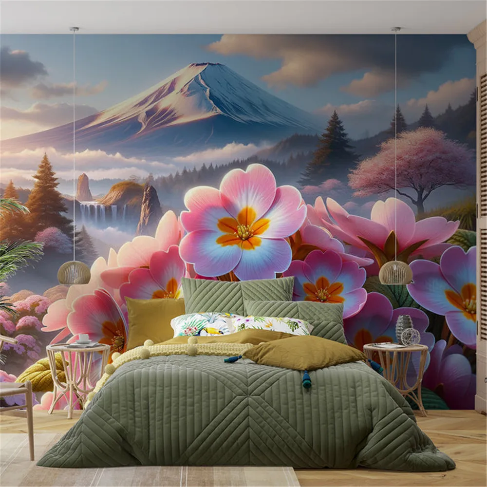 

Xuesu Индивидуальные великомасштабные обои, водопады и фоновые стены Fuji Mountain