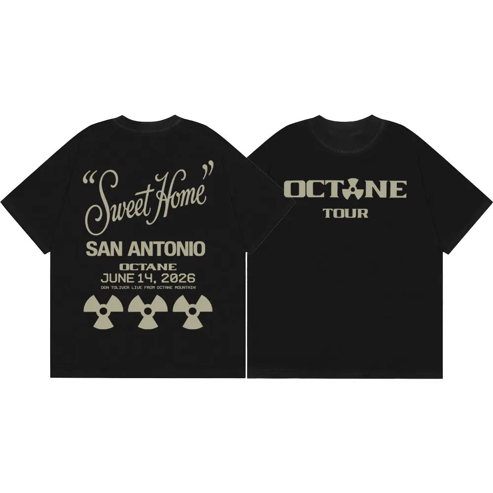 Rapper Don Toliver Octane Tour 2026 T-Shirt für Männer und Frauen Hip-Hop Vintage Kurzarm T-Shirts Sommer Casual Mode Locker Sitzendes T-Shirt – Detail 7