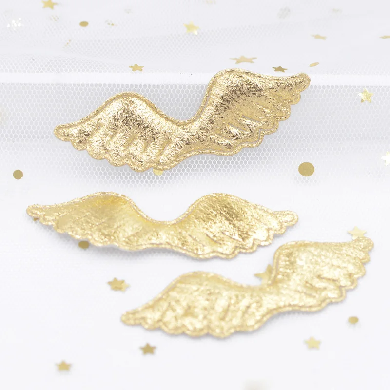 40Pcs Angel Wing Appliques Padded Patches for DIY Cartoon Character Animals Toy Headwear Bowknot Hairpin Decor Accessories
