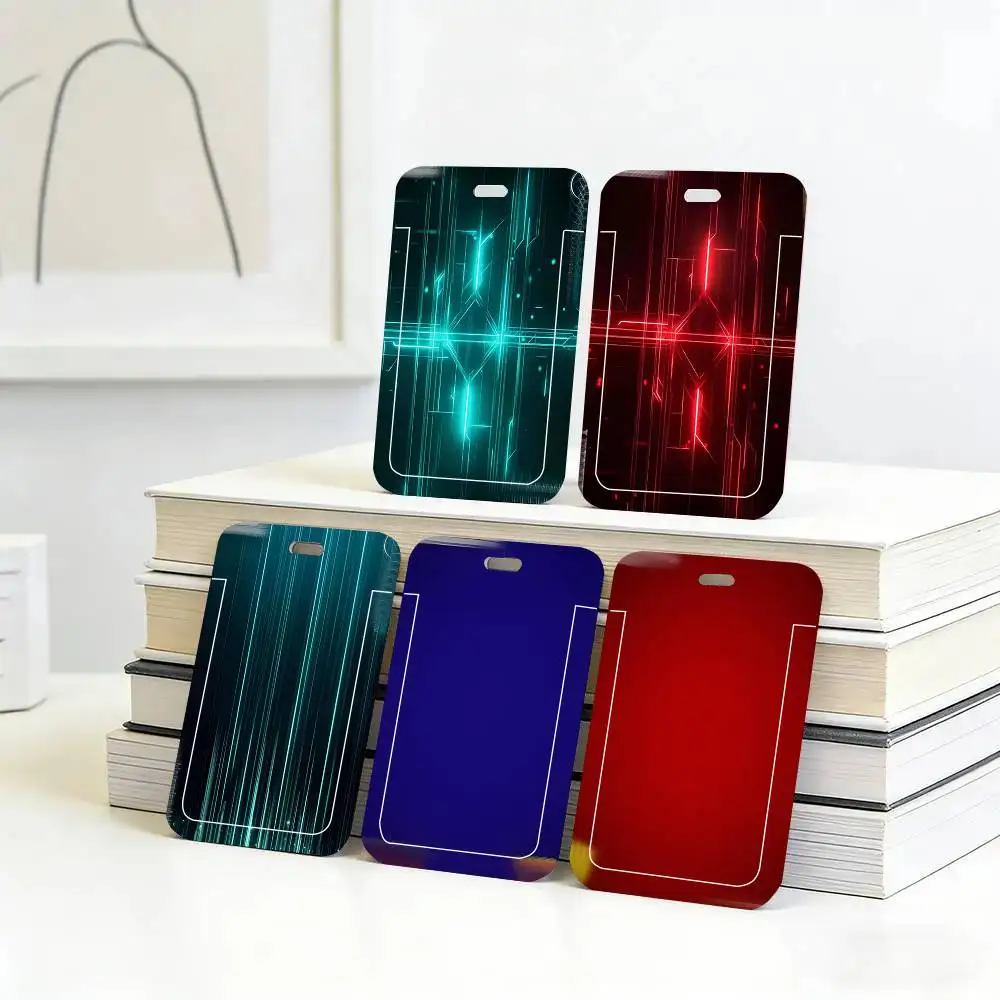 Modern Famous Racing Cars Series Gradient ID Card Sleeve School Card Access ID Card Bus Meal Card Protective Sleeve Easy Push