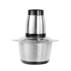 Top Sale Food Chopper Stainless Steel 2L Electrical Food Processor Meat Grinder Blender Mixer Machine Kitchen Appliances,EU Plug