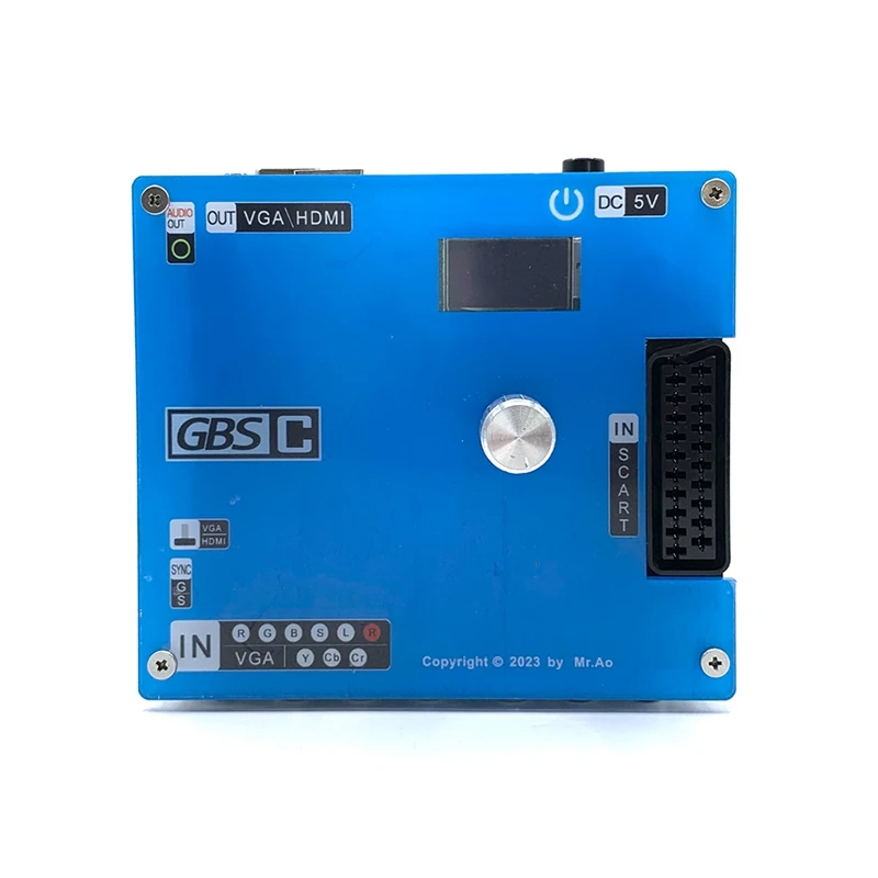 

GBSC Converter Metal Replace GBS Control Game Video Transcoder GBSC RGBS VGA Scart Ypbpr Signal To VGA HD Upscalers