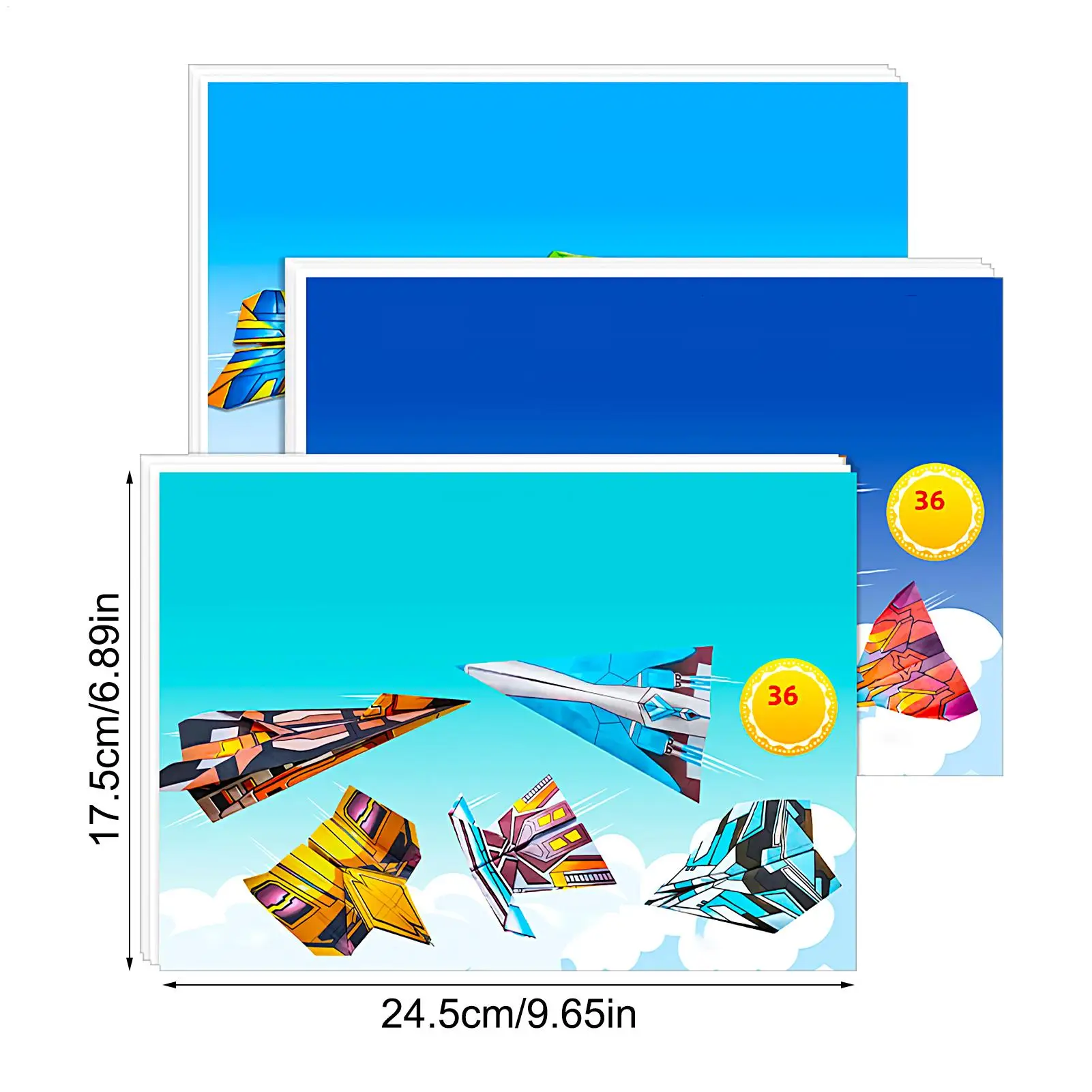 Paper Plane Kit 108 Sheet Airplane Crafts Paper For Kids Educational Toys Craft Supplies For Boys Girls Birthday Toddler