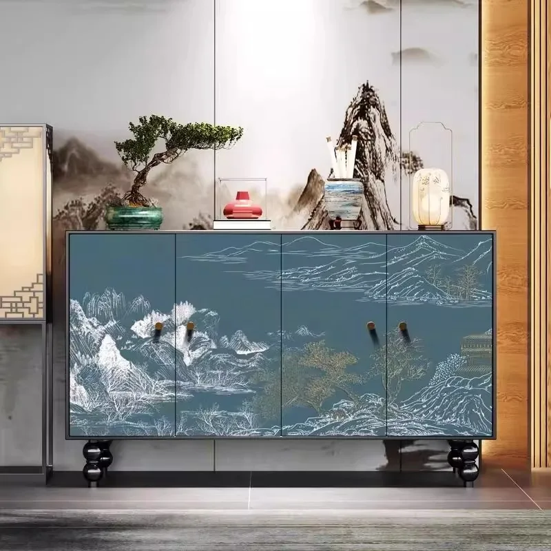 أدراج الرجعية خزائن غرفة المعيشة الصينية رفوف الخشب المطبخ خزائن غرفة المعيشة صالون المنزل أثاث فيترينا المنزل #1