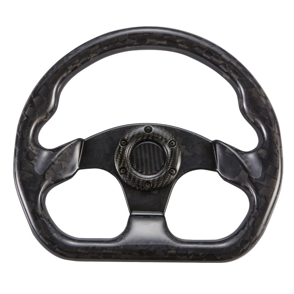 Universal 320mm Jet Style Forged Game Racing Sports Car Carbon Fiber Steering Wheel