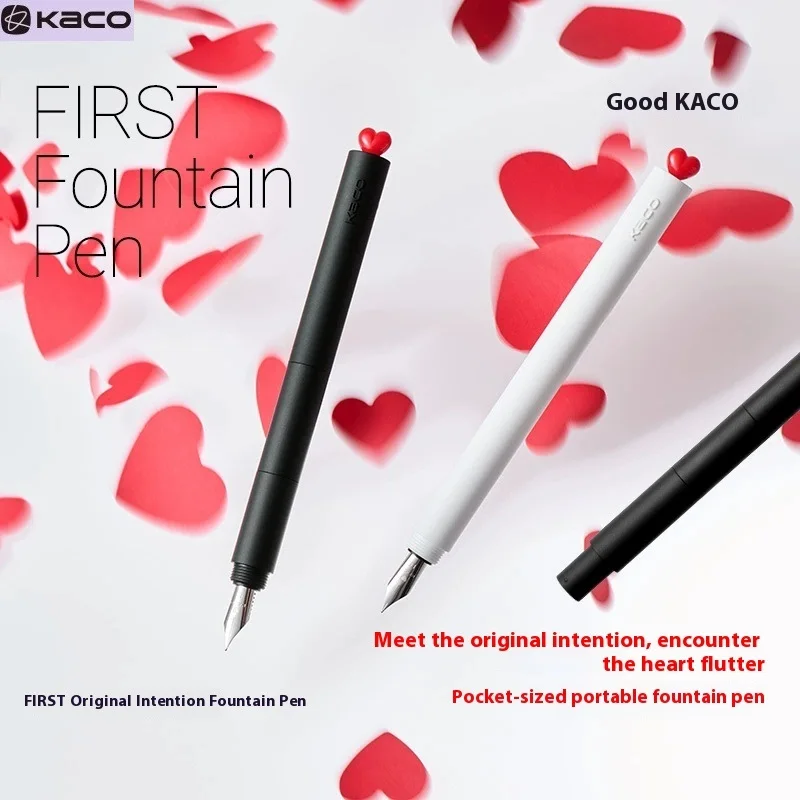 

Портативная карманная перьевая ручка KACO, мини-ручка 12 см, канцелярские принадлежности для письма, дизайн гаек, лучше запечатывание, легкий и долговечный