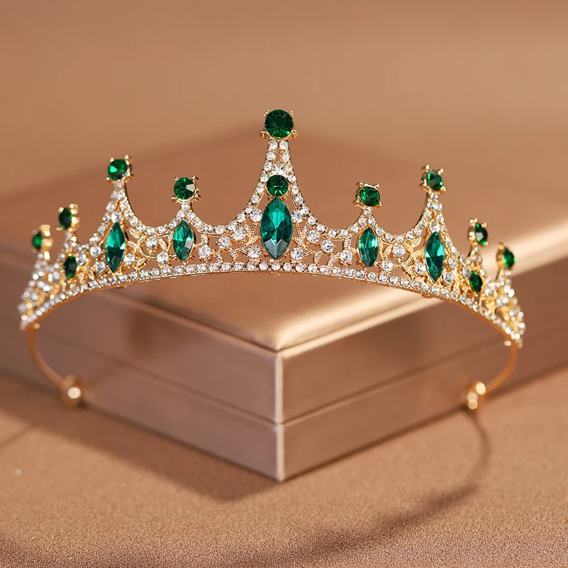 Bridal Headwear Full Of Luxurious Atmosphere Noble Gold-colour Ladies' Crown For Bride image 3