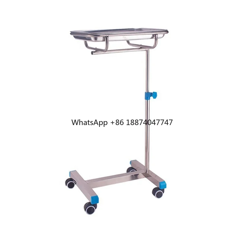 Surgical Instrument drug medicine Cart Stainless Steel medical trolley Hospital Tray Cart Height Adjustable