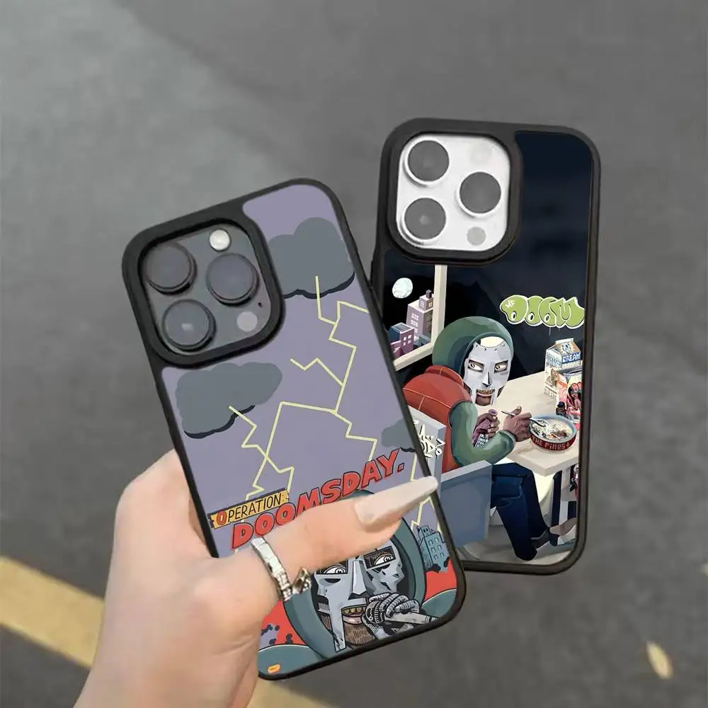 

M-MF Rapper D-DOOM PC+TPU Phone Case For IPhone 17 16 15 14 13 12 11 Pro Max Plus Kawaii Cartoon Cover