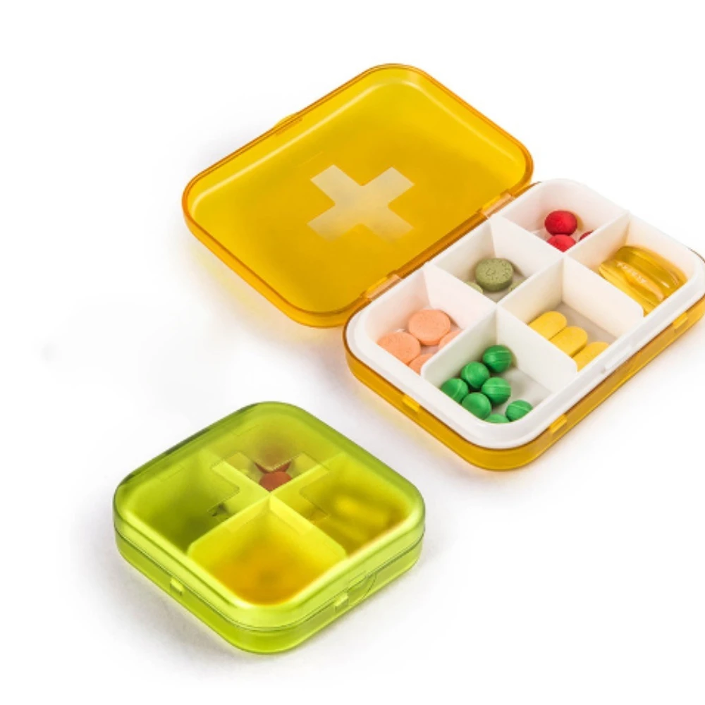 

Portable Large Space Pill Box Environmentally Travel Friendly PP Plastic Sealed Box Waterproof Pill Capsule Pill Storage Box New