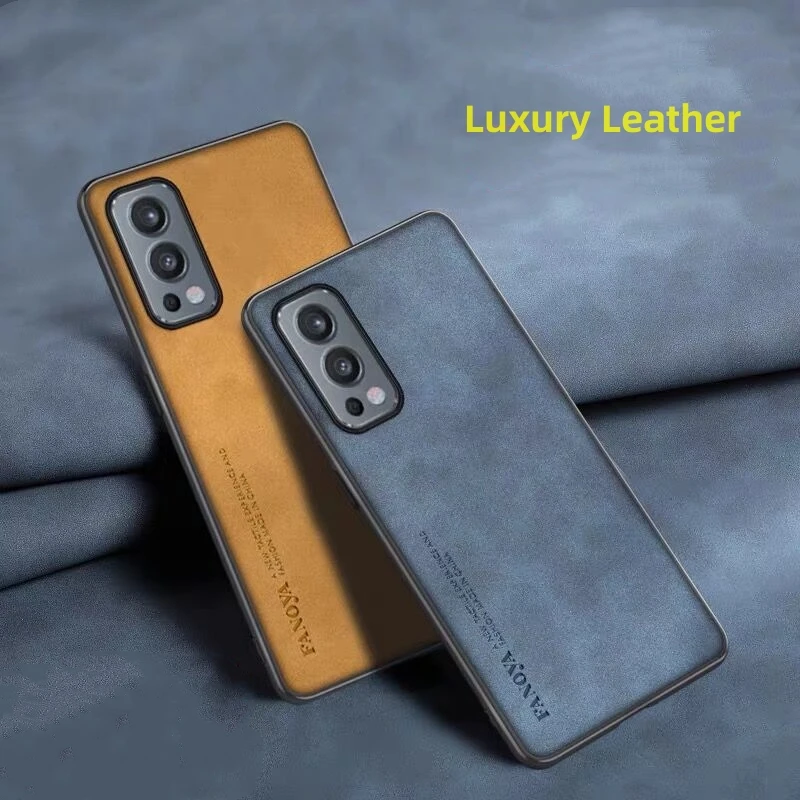 Luxury Leather Case For OnePlus Nord 2 5G Case PU Soft Silicone Back Cover For One Plus N200 N20 N100 Nord2 Shockproof Bumper