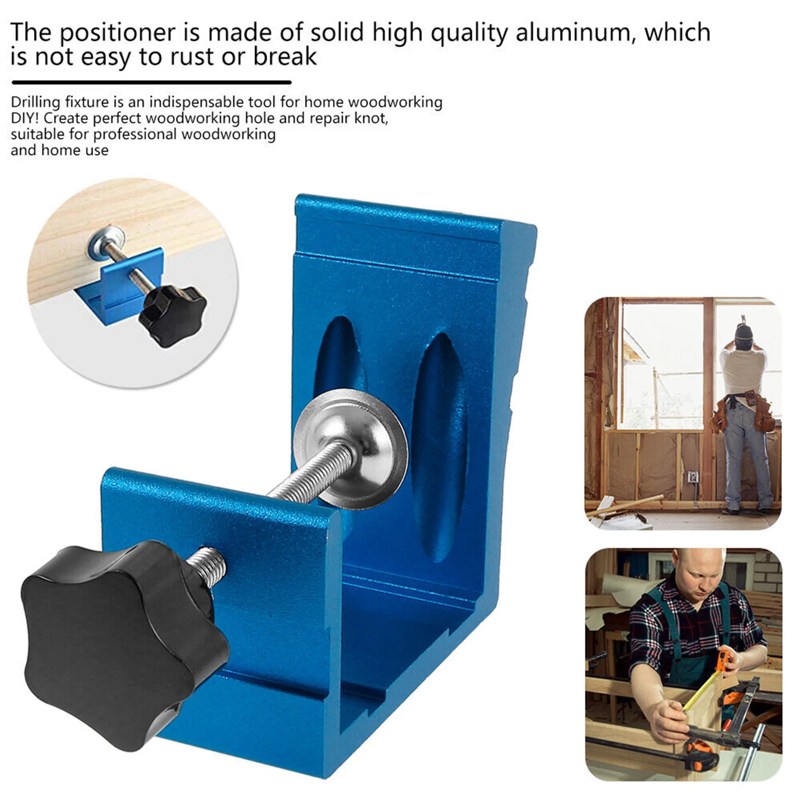 Pocket Hole Jig 15 Degree Woodworking Oblique Hole Locator Portable Pocket Hole Screw Clamp System Kit For Woodwork DIY Carpentr