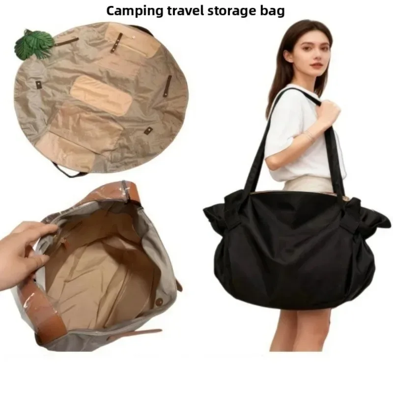 Large Capacity Foldable Waterproof Travel Organizer Bag Durable Lightweight Tote Duffel Picnic Mat for Daily Camping Picnic