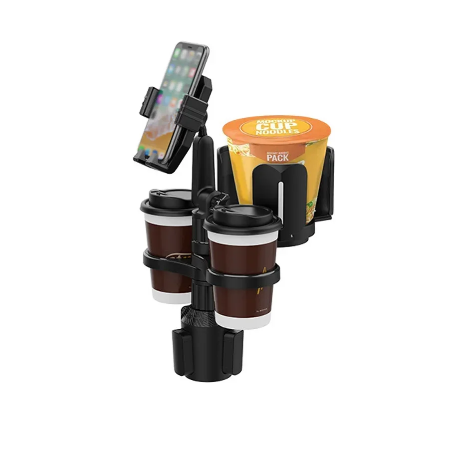 

Car Phone Holder Multifunctional Cup Holder Expander for Bottles Cups Drinks Snack Detachable Storage Rack Car Traveling Gadget