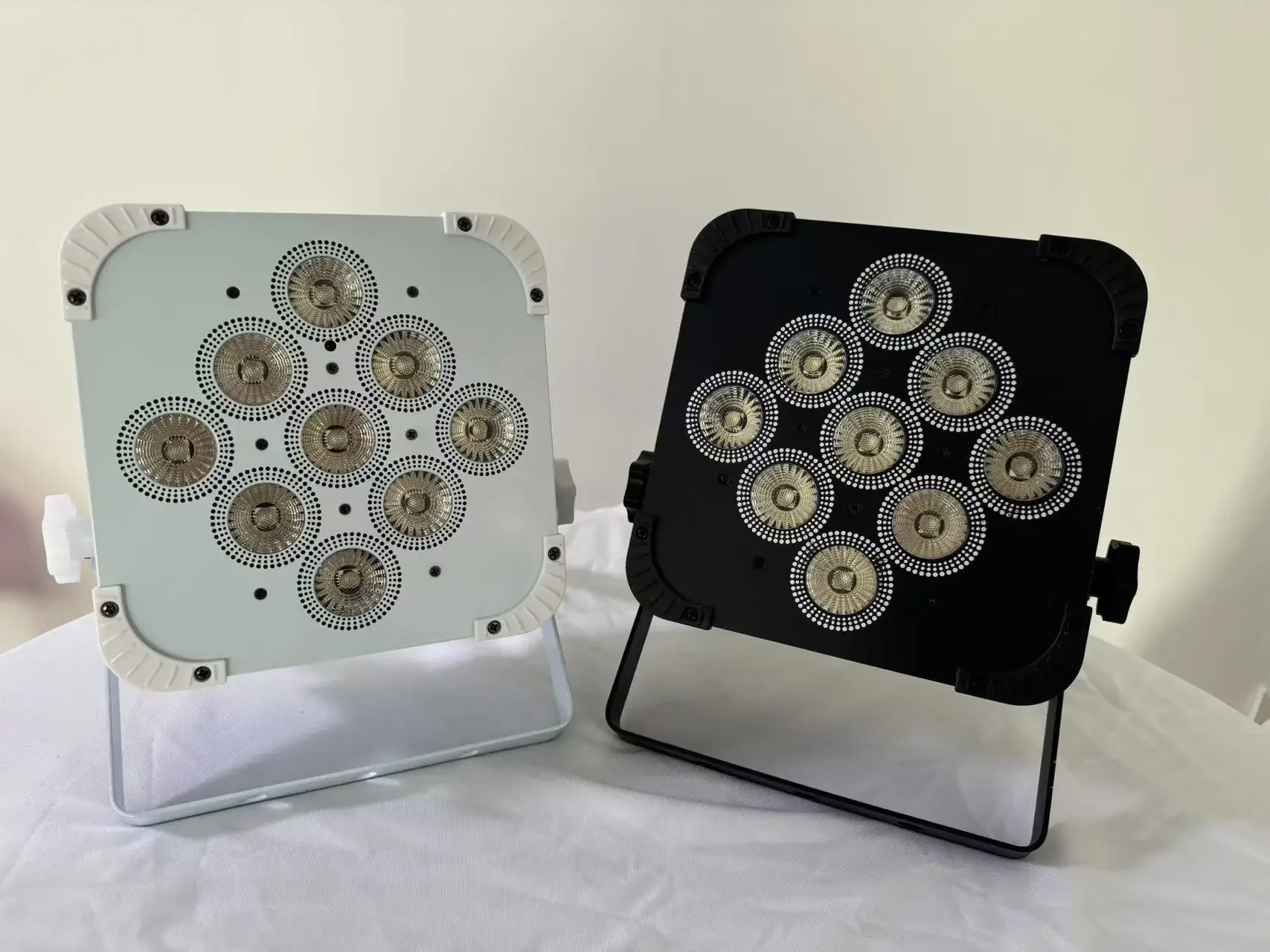 Envío Gratis RGBWA UV 6 en 1 LED Par luz etapa 9*18W Uplight alimentado por batería inalámbrico DMX y aplicación IR remoto par uplight