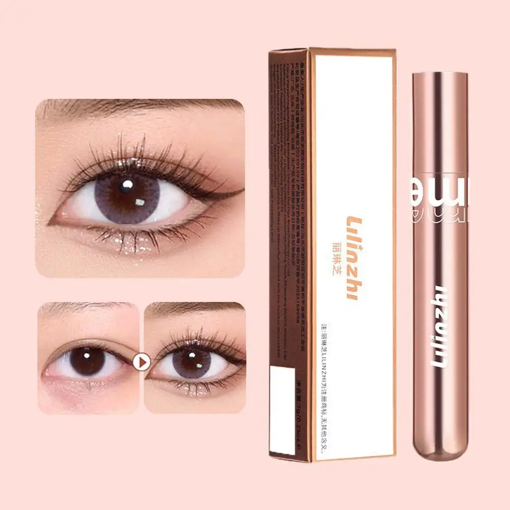 Máscara de pestañas de fibra, súper volumen, rizada, resistente al agua, alargamiento de pestañas, máscara de ojos, extensión de maquillaje G3S5