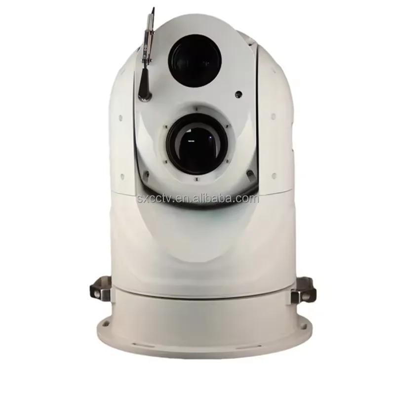 Boat Mounted 2 Axis Gyro Stabilization IP67 Bi-spectral Ptz Thermal Imaging Network Camra