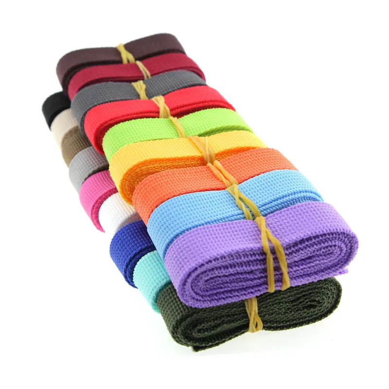 Nový 5 čtverečních 25mm plátna stuha pás brašna bavlna webbing polyester/cotton webbing knapsack páskování šicí brašna pás příslušenství