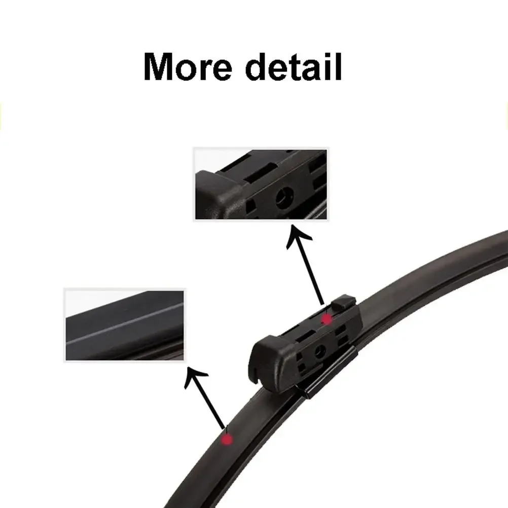 For Audi A4 S4 RS4 B8 8K Sedan Wagon 2007 2008 2009 2010 2012 2013 2014 2015 2016 Wipers Double Rubber Car Wiper Blades