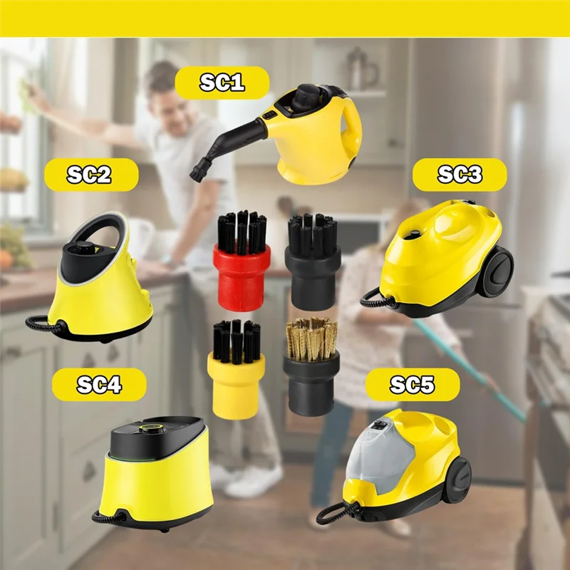 A74G-accessoire de brosse ronde pour nettoyeurs à vapeur Karcher SC1 SC2 SC3 SC4 SC5 CTK10 CTK20
