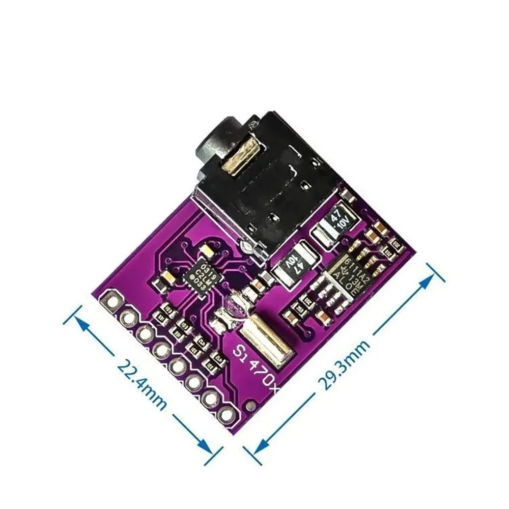 1~50Pcs MCU-470 CJMCU-470 Si4703 FM Radio Tuner Evaluation Breakout Board RDS Stereo Receiver Module Electronic Building Block