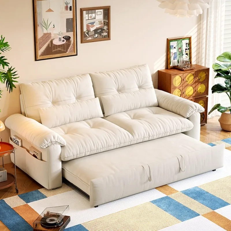 

Down sofa bed removable and washable folding dual-purpose new double small apartment living room multi-function