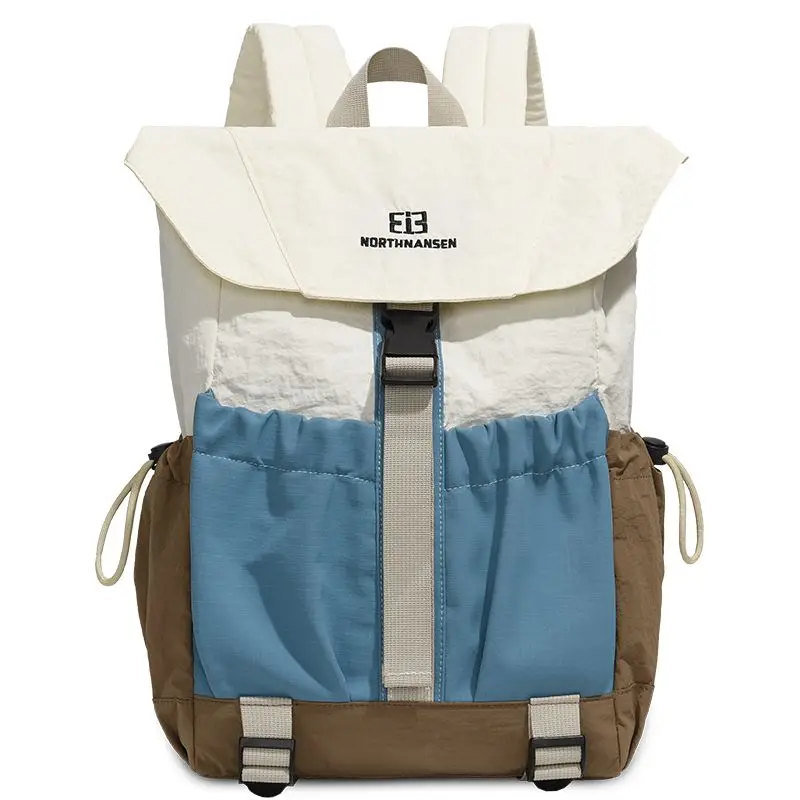2025 New Simple Color - Blocked Backpack - Lightweight, for Sports, Travel & Hiking, Ideal for College Students As A Laptop Bag