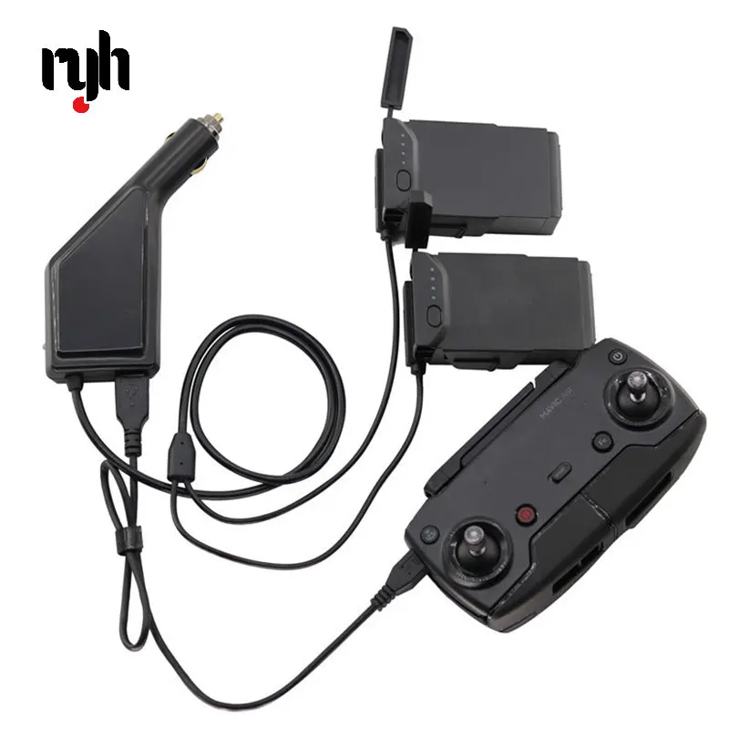 Autolader Voor Dji Mavic Air Intelligente Batterij Opladen Hub Mavic Air Auto Connector Usb Adapter Multi Batterij Autolader