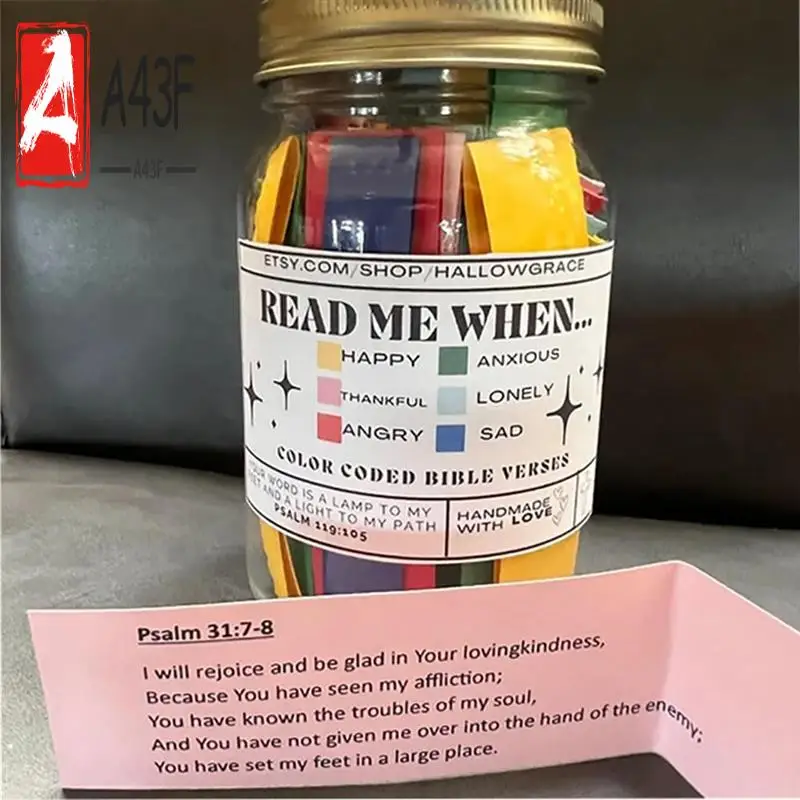 

A43F-Bible Verses Банка для эмоций и чувства, Библейские стихи в банке, Банка для письма, Поощрение Бога, Запрос молитвы