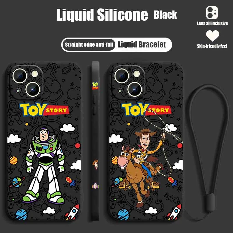 Urocze etui na telefon Apple iPhone 17 16E 16 15 14 13 12 Mini Pro Max Plus z motywem Toy Story, anime…