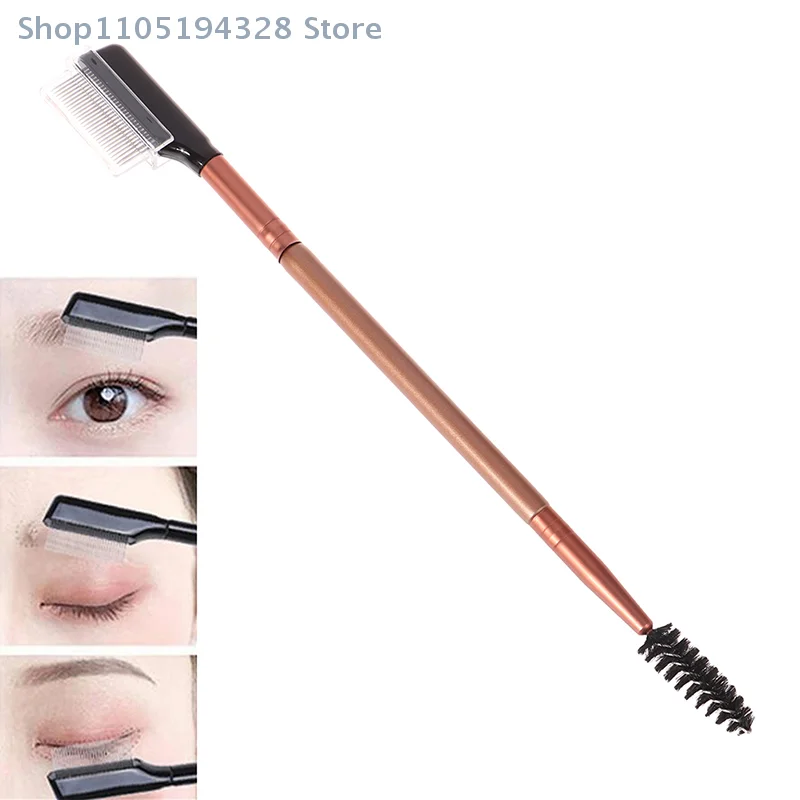 [MP] 1PC Professionele Wimper Kam & Wenkbrauw Lash Borstel Rvs Lash Separator Precisie Cosmetische Tool Voor wimpers Styling
