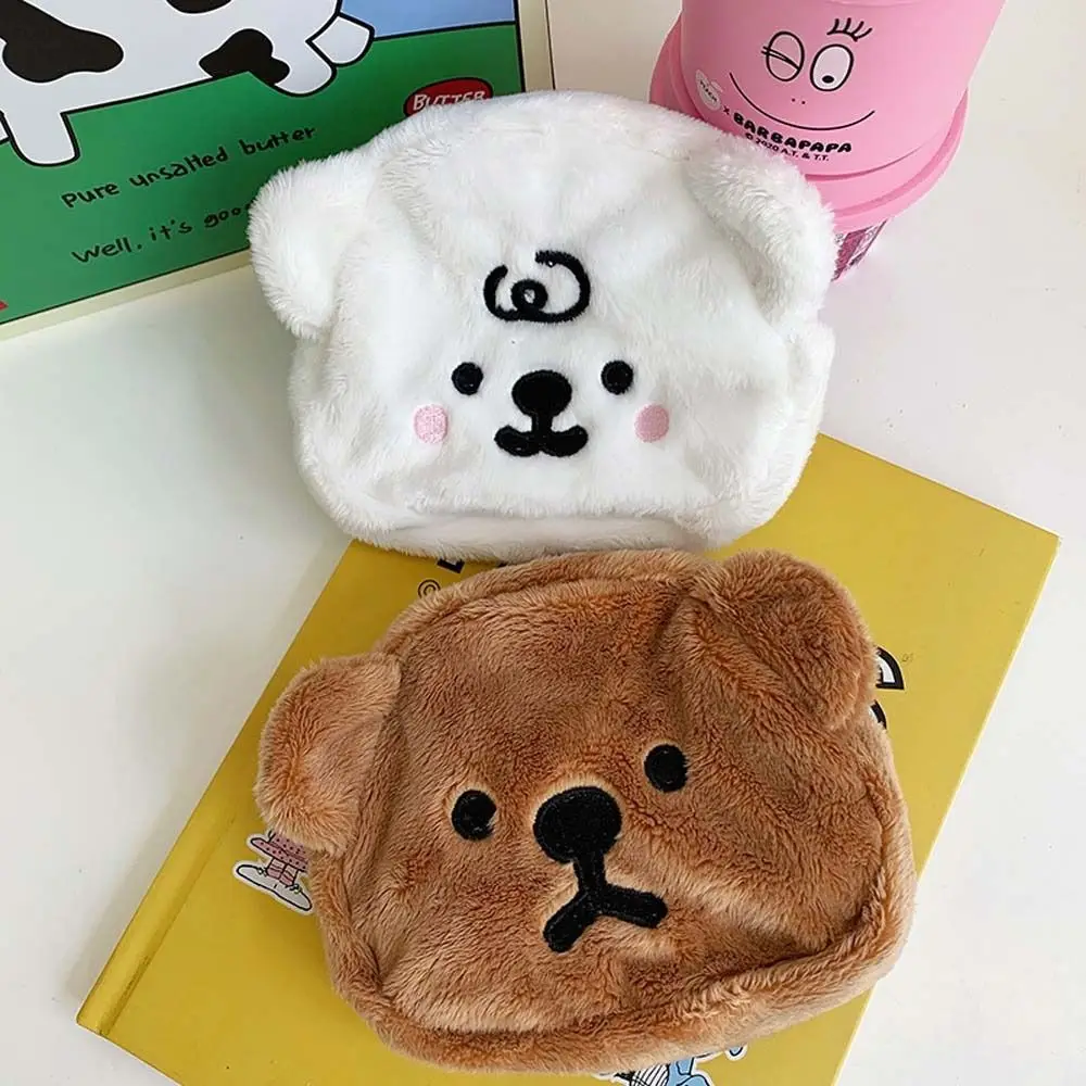 Girls Student Girls Pouches Earphone Bag Birthday Gift Money Bags Makeup Bag Bear Purse Plush Coin Purse Storage Bag