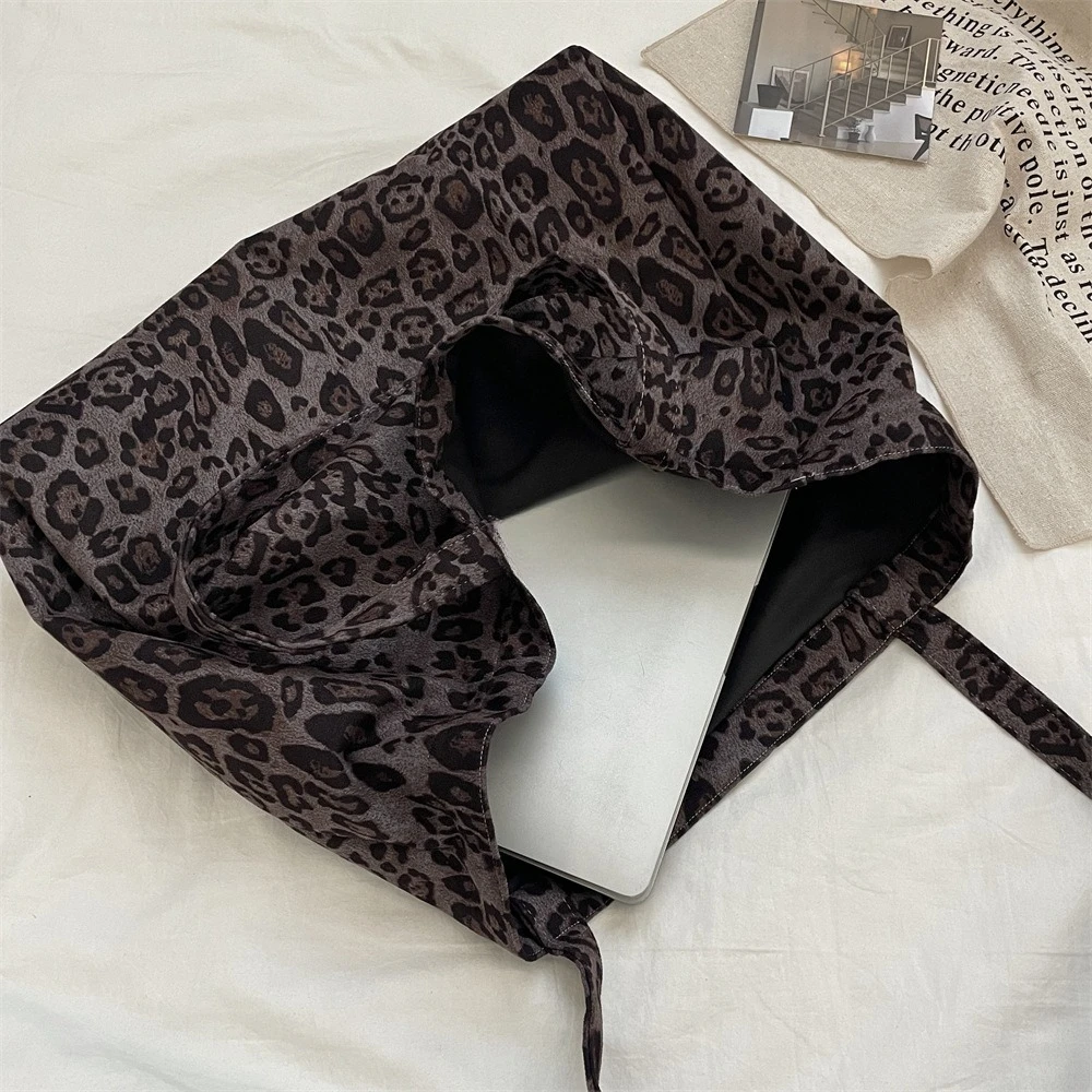 Simple Ladies Tote Bag New Large-capacity Autumn Winter Fashion Handbag Leopard Print Single-shoulder Bag Women Handbags