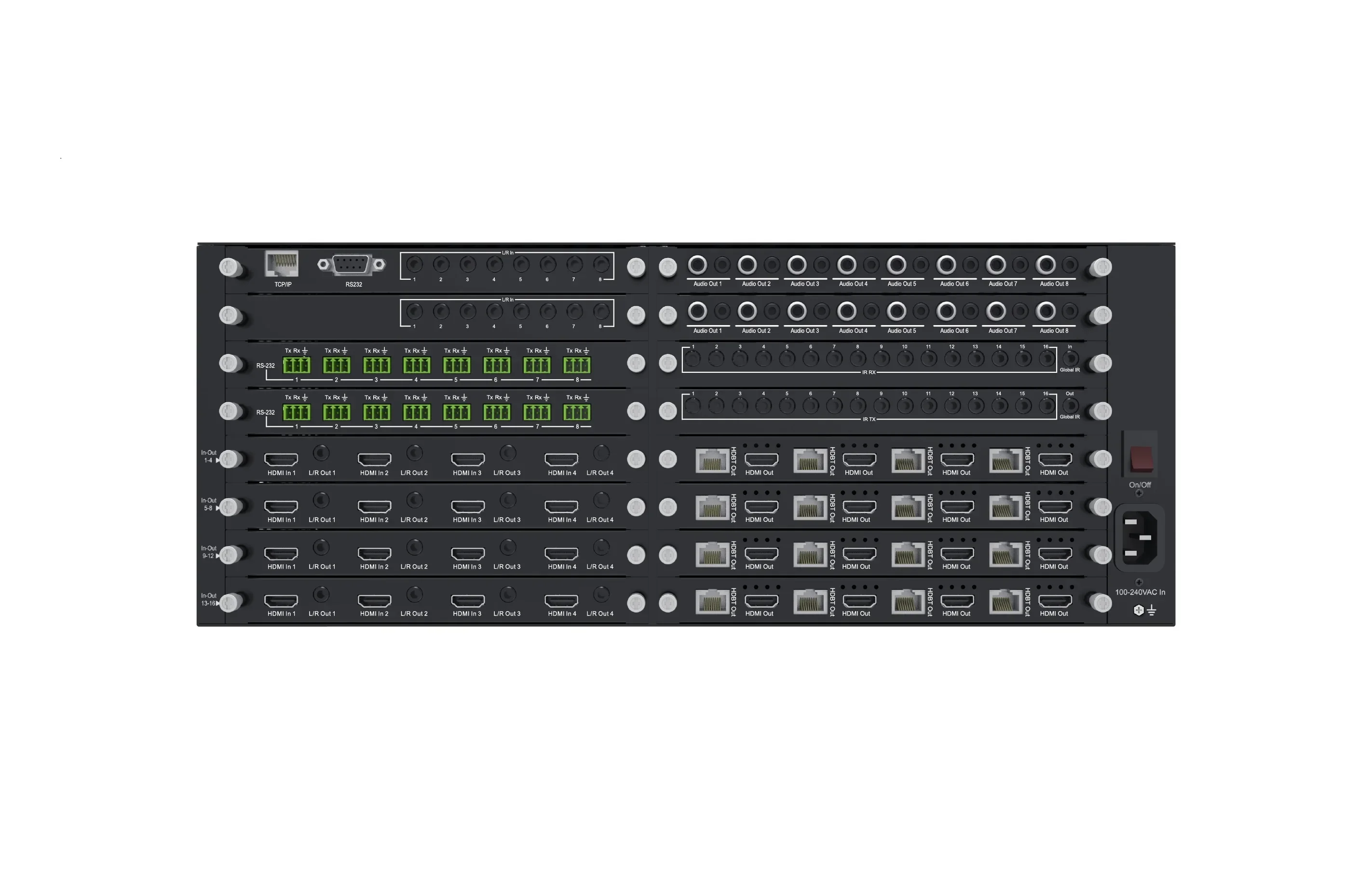 matrix 2.116x16 Support 4K@60hz  matrix Switcher 4x4 HDR, HLG and Full 3D,POC matrix 6x4