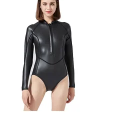 Swimsuit Women Bikini  Wetsuit  2mm Neoprene Snorkeling Diving Suit Swim Sleeve   for Cold Water Swimwear