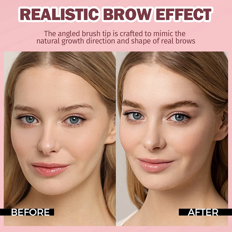 Popular Eyebrow Cream Waterproof Not Smudge Eyebrow Cream Long Lasting Color Rendering Smear-Proof Makeup Wild Eyebrow New