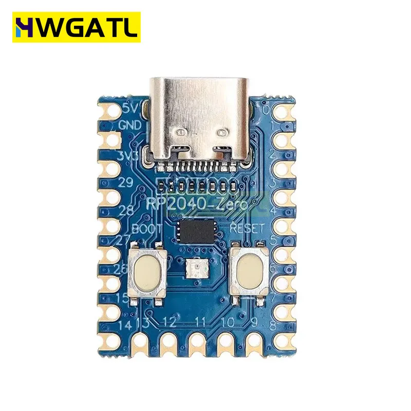 RP2040-Zero Dual-Core Cortex M0 + Processador 2MB Flash Microcontrolador PICO Módulo de Placa de Desenvolvimento para Raspberry Pi