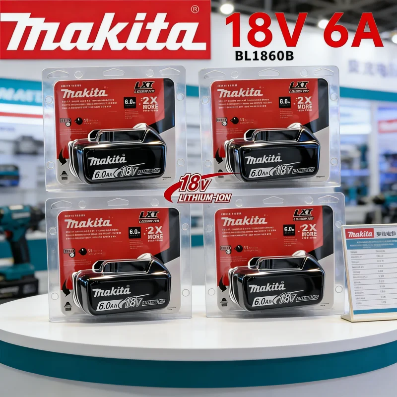 

Original Makita Battery,18V 6.0Ah Rechargeable Battery, Replacing Makita BL1830B L1840B L1850B L1860B,power Tool Battery