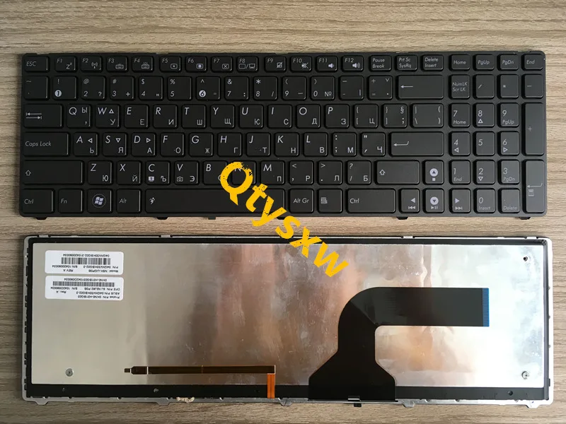 

100% new and original Bulgaria keyboard for ASUS G51 G51J G51V G53 G53JW G60 G60J G73 N61 grey black backlight free shipping