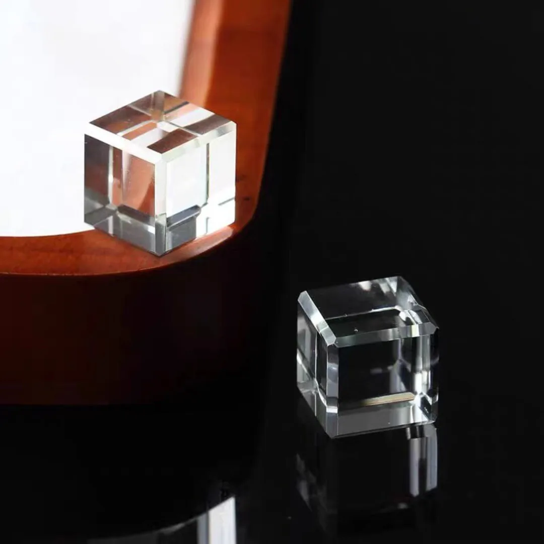 

2 шт. хрустальные квадратные бусины 9 мм прозрачные подвески стеклянные свободные бусины-разделители для изготовления ювелирных изделий DIY ожерелье браслет аксессуары