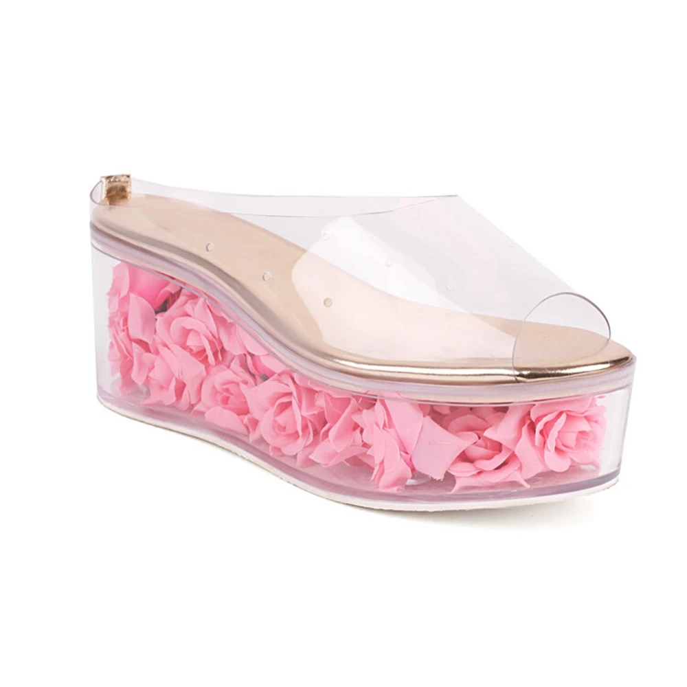 

Женские туфли 2026: Роскошные дизайнерские сандалии, модные прозрачные туфли на танкетке, летние платформенные шлепанцы Y921