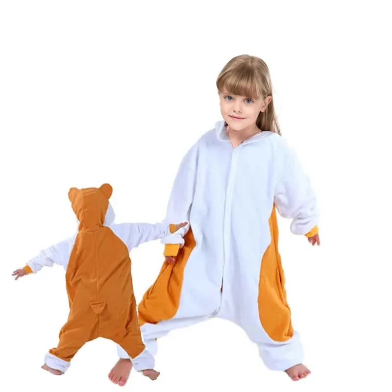 Bambini Criceto Cartoon Cosplay Onesies Pigiama Unicorno Bambini Baby Animal Pigiama di Halloween Ragazzi Ragazze Cute Hedgehog Kigurumi