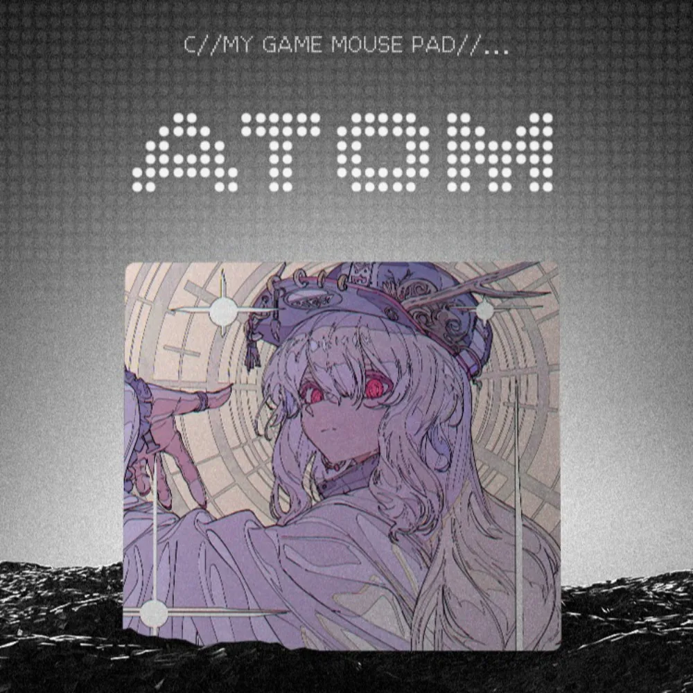 

ATOM Resin Mouse Pad Smooth FPS E-sports Gamer Desk Mat Waterproof Gaming Mouse Pad Custom Anime Theme Gaming Accessories Gifts