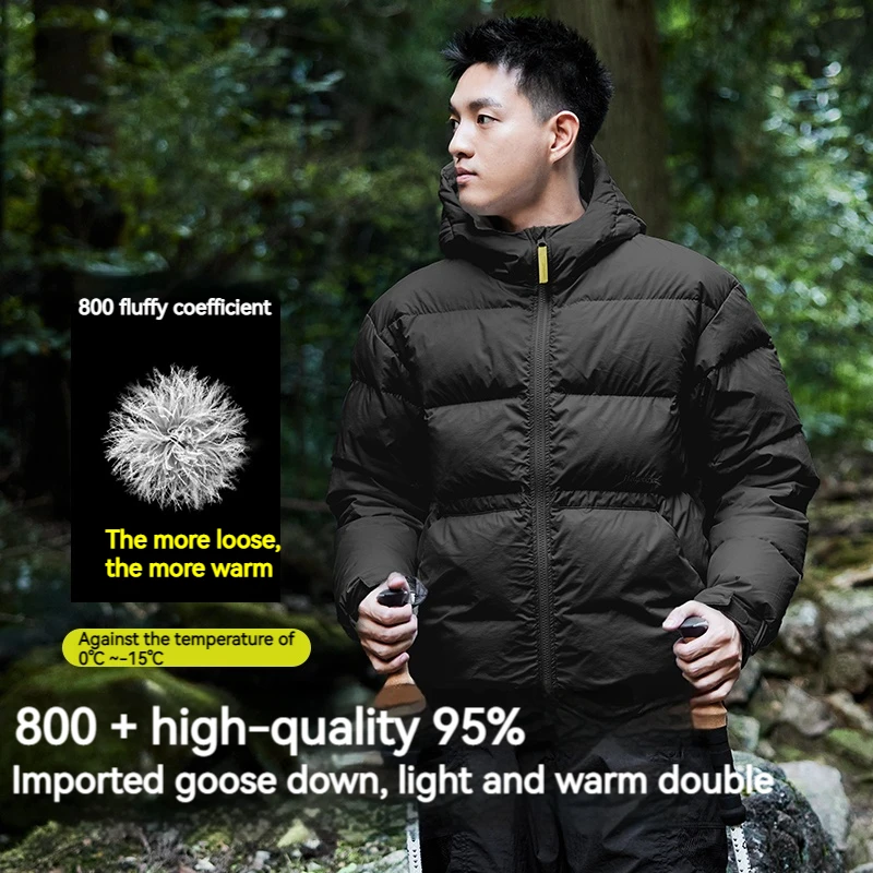 Naturehike 800FP Goose Down Jackets Outdoor Winter Warm Hooded Coat for Men Women Windproof Ultralight Waterproof 95% Down Coats