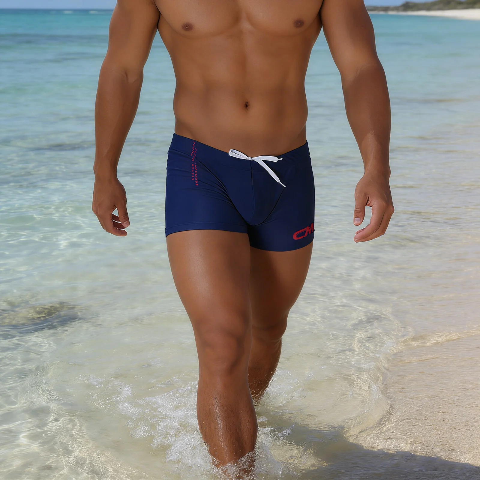 Badehose Schwimm-Boxershorts Herren Bademode Sexy Y2K Badeanzug Sunga Klassischer Badeanzug Strandkleidung – Detail 5